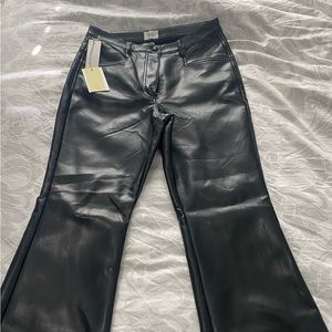 Wilfred black leather flare pants. Size 8. Never worn. New with tags